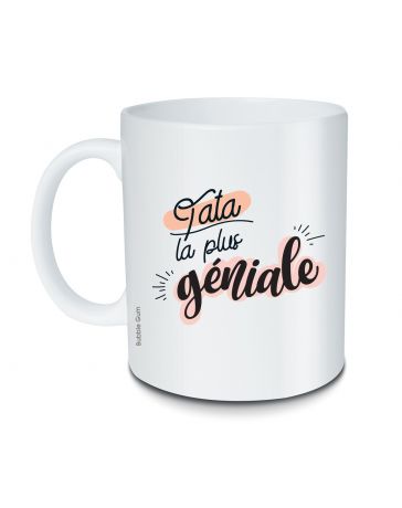 Cadeau noël tata. Mug personnalisé tata tu es la plus géniale